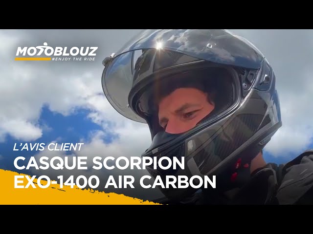 Test du casque SCORPION EXO EXO-1400 AIR - CARBON ESPRIT par Romain, Client Motoblouz
