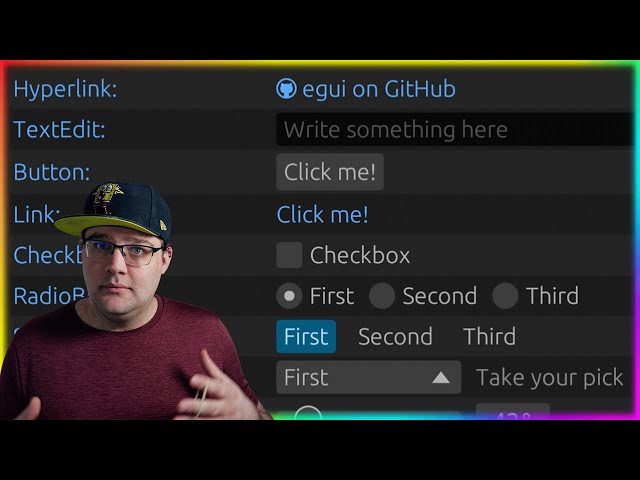 Simple, Portable, Immediate mode UI with egui