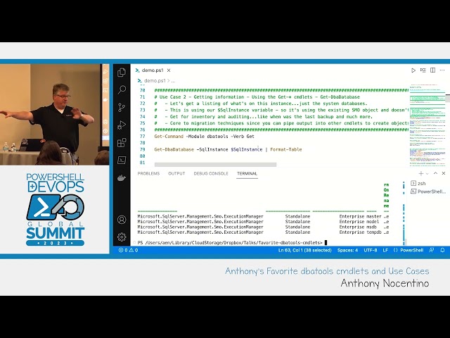 PowerShell Summit 2023: Anthony's Favorite dbatools cmdlets and Use Cases by Anthony Nocentino