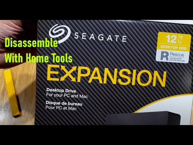Easy Disassembly of Seagate Expansion 12TB USB Drive