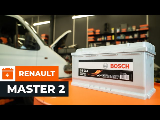 Starterbatterie bei RENAULT MASTER 2 Kastenwagen wechseln [AUTODOC TUTORIAL]