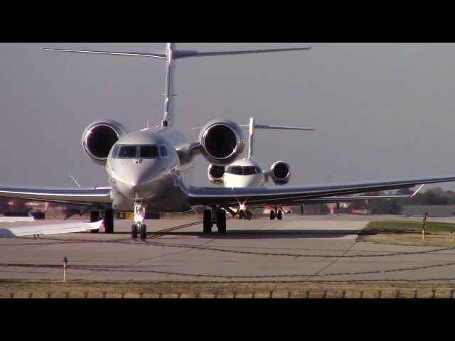 Addison Airport ADS Planespotting with Dallas Cowboys Jerry Jones Helicopter and Gulfstream 650 G6