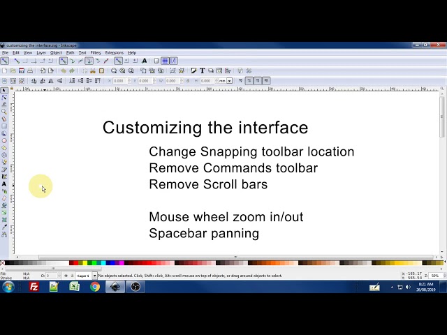 02   Customizing the Inkscape interface