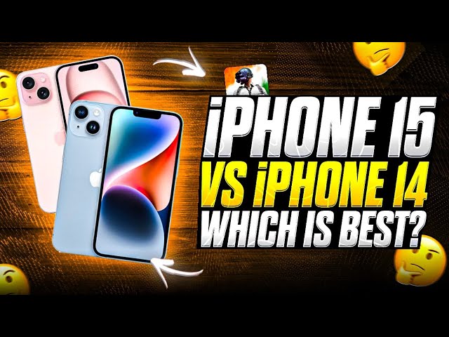 🔥iPhone 15 Vs iPhone 14 | Which is Best for Bgmi Pubg | Price? | Full Comparison