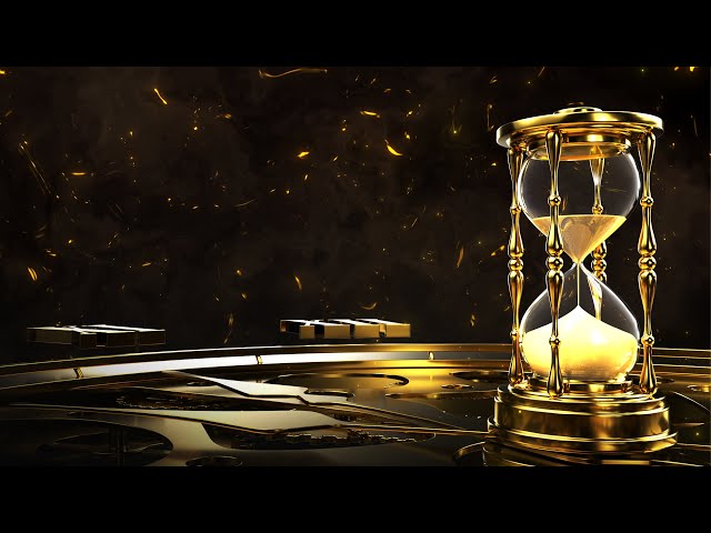 Gold Hourglass Background video | Footage | Screensaver