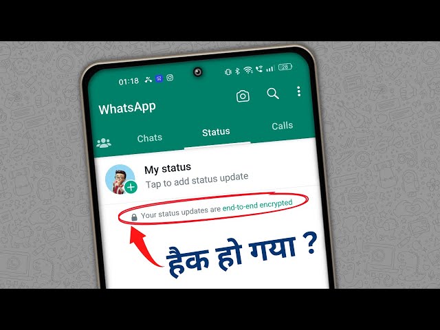 Your status updates are end-to-end encrypted | whatsapp status end-to-end encrypted kya hai