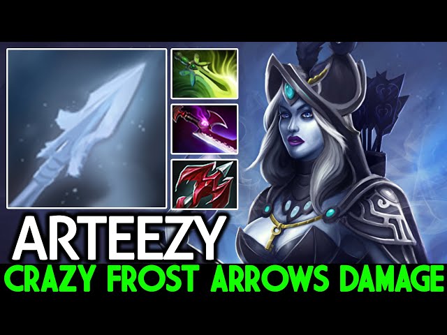 ARTEEZY [Drow Ranger] Crazy Frost Arrows Damage Free Hit Dota 2