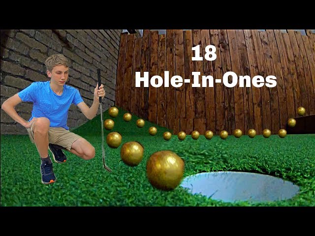 Scoring 18 HOLE-IN-ONES *Mini Golf Trick Shots* | That's Amazing