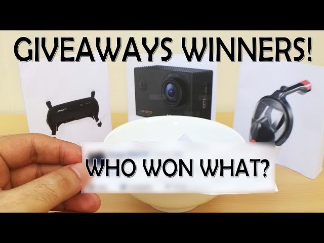 Gearbest Giveaways Winners Revealed! Watch to find out if you won.