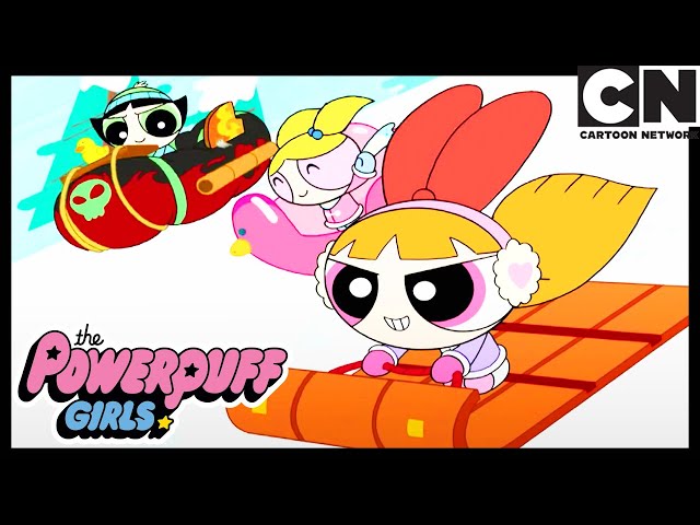 SNOW RACE | Powerpuff Girls WINTER CLIP | Cartoon Network