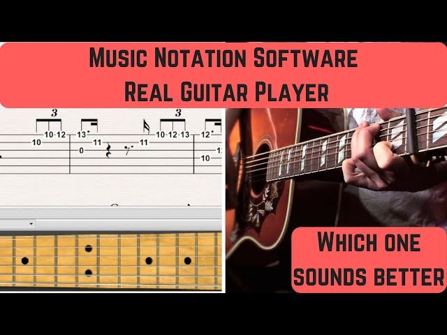 Difference Between A Music Notation Software and a real Guitar Player