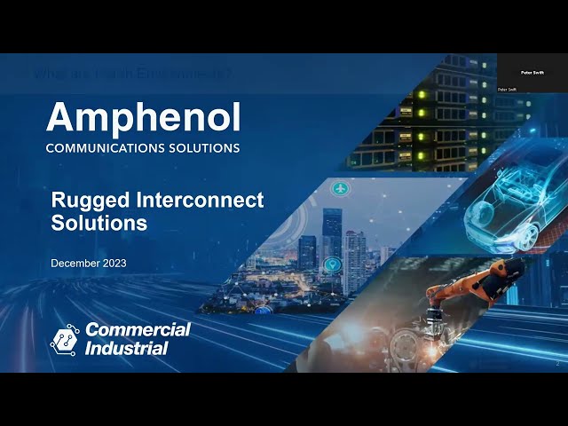 Rugged Interconnect Solutions  | Amphenol Webinar