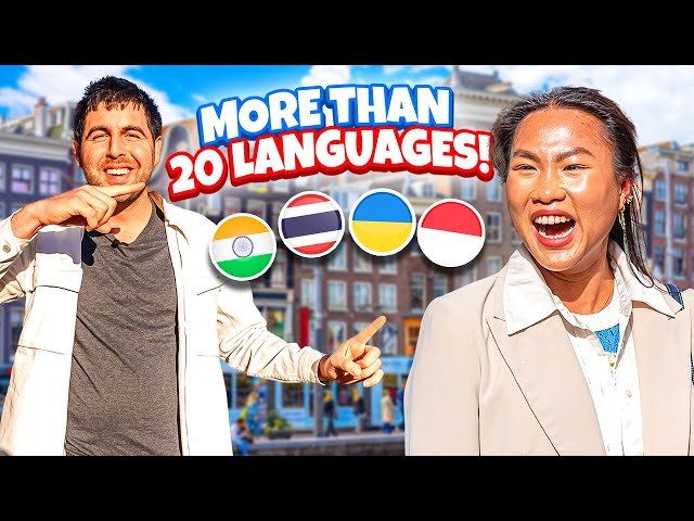 Dutch Polyglot Practicing More than 20 Languages