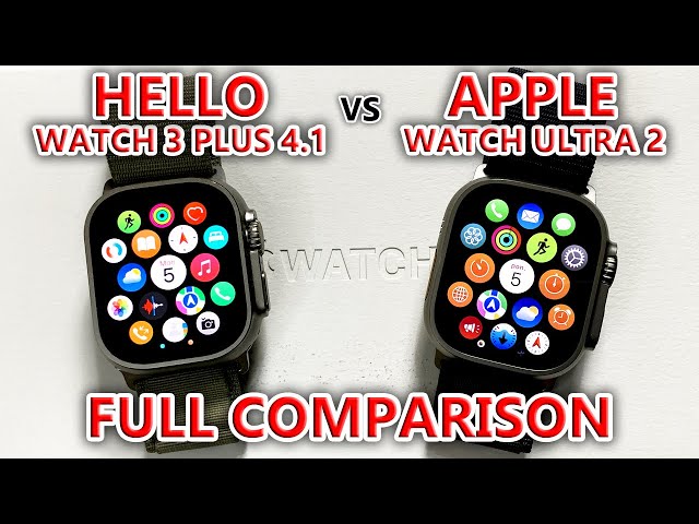Hello Watch 3 Plus 4.1 vs Apple Watch Ultra 2 FULL SYSTEM COMPARISON - Best Watch Ultra 2 Clone!