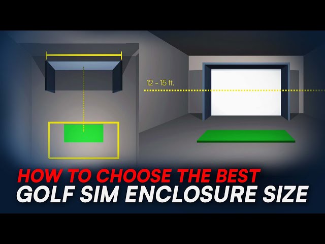 How to choose the best golf simulator enclosure size for your space