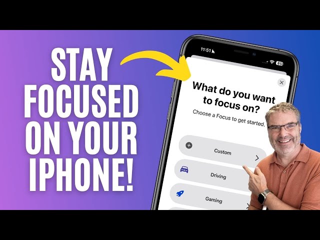 REDUCE NOTIFICATIONS and stay focused with Focus mode on your iPhone!