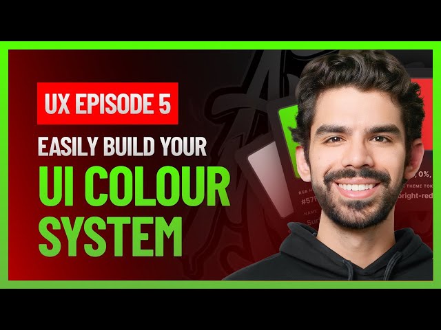 Basics of Mobile & Web UI Colour Systems Figma | UX Design System Tutorial | Ansh Mehra UX Designer
