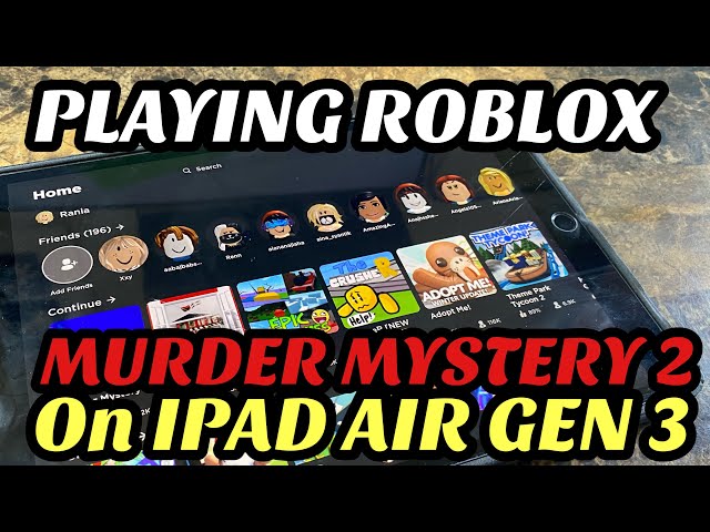 iPad Air 3 | ios 13 31 | Playing Roblox Murder Mystery2