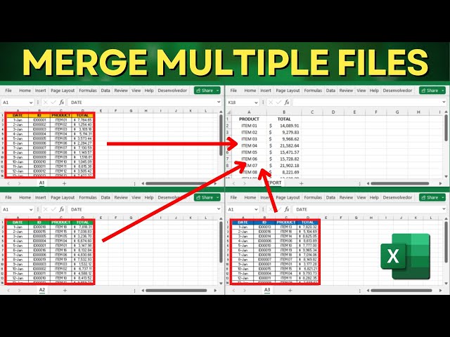 How to Merge Multiple Excel Files with Automatic Updates | Link Sheets in Real Time
