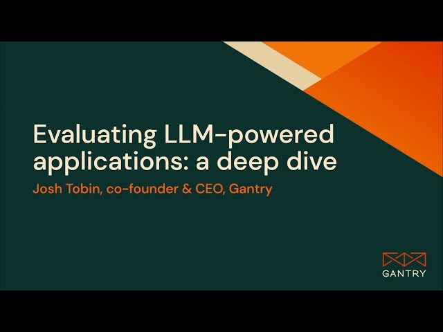 Evaluating LLM-based Applications