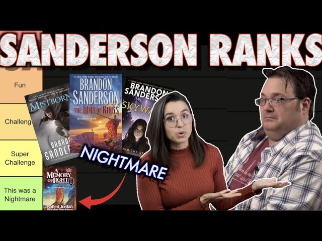 Brandon Sanderson Ranks His Own Books | Ft Brandon Sanderson
