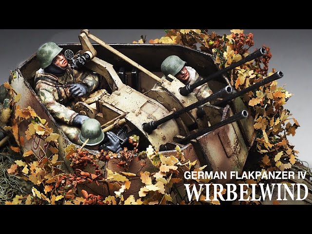 WIRBELWIND camouflaged with autumn leaves - Part 2 - 1/35 TAMIYA - [ Painting weathering ]