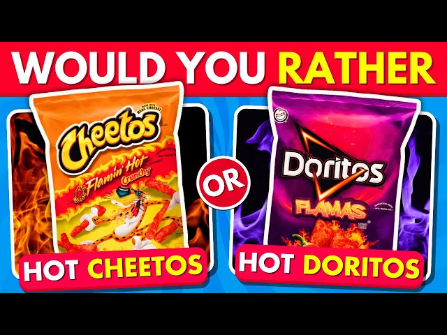 Would You Rather...? Snacks & Junk Food Edition 🍟🍔 | Food Quiz