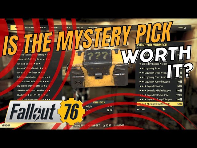 Is Murmrgh mystery pick Sale in Fallout 76 Worth It?
