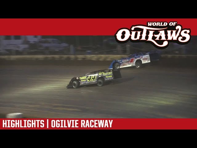 World of Outlaws Craftsman Late Models Ogilvie Raceway July 12, 2017 | HIGHLIGHTS