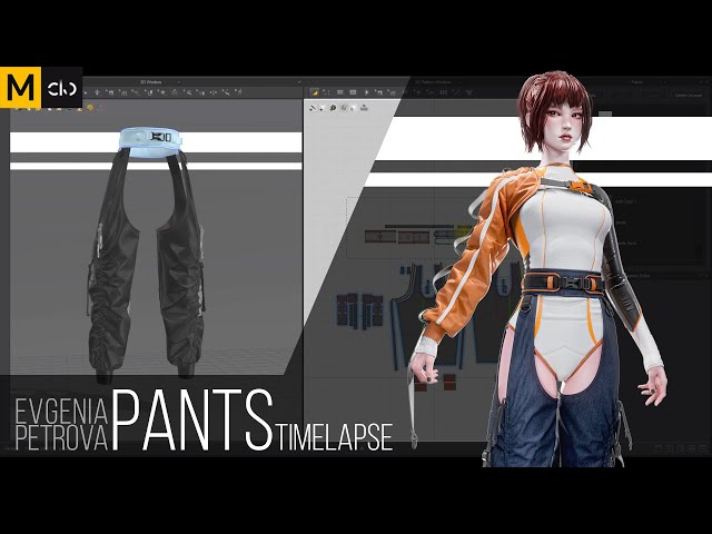 Pants. Marvelous Designer Timelapse