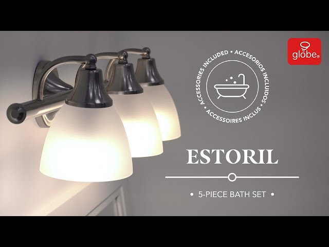 Estoril Vanity 5 Piece Bathroom Set | Globe Electric