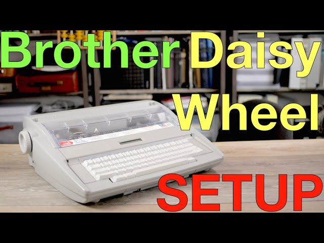 Brother Daisywheel Typewriter Setup