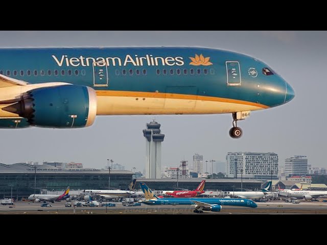 Discover the true might of national pride - Vietnam's largest aircraf /B787x TAKE OFF BY 2 SIDE.