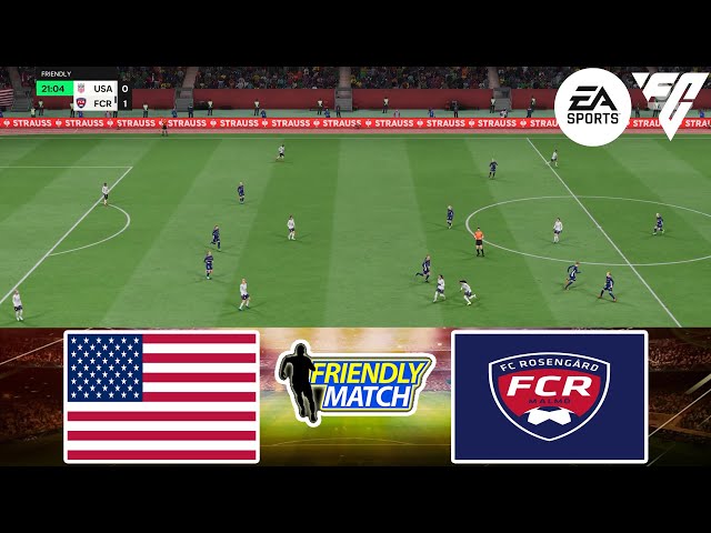 FC 24 - USA W vs FC Rosengård W 07/5/2024 - Friendly Match - Gameplay PS | Full Match