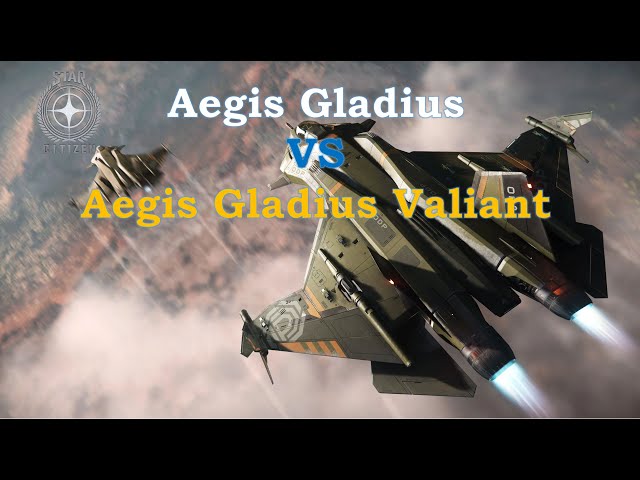 Star Citizen: Intense Atmospheric Dogfight. Aegis Gladius VS. Aegis Gladius Valiant.