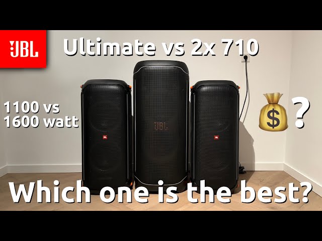 JBL Partybox Ultimate vs 2x 710 - Sound Comparison