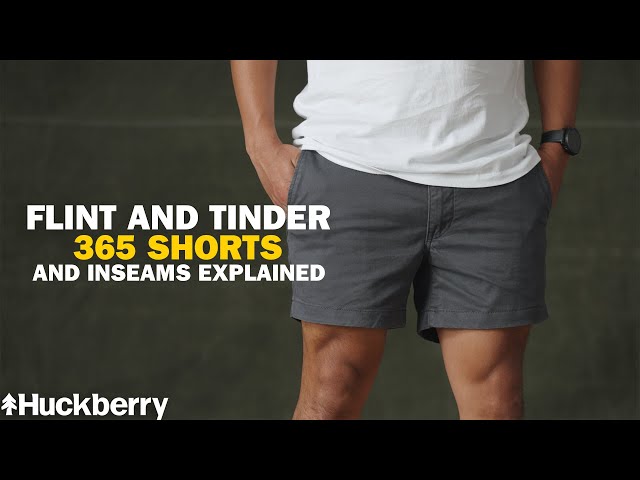 The Perfect Everyday Short For Men | Flint and Tinder 365 Short & Inseams Explained