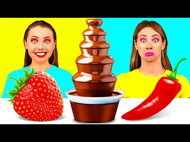 Desafío De Fuente De Chocolate | Fantásticos Trucos De Comida por MeMeMe Challenge