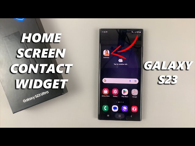 How To Add Contact Widget On Home Screen In Samsung Galaxy S23 / S23 / S23 Ultra