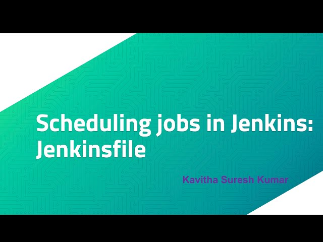 Scheduling jobs in Jenkins:Jenkinsfile