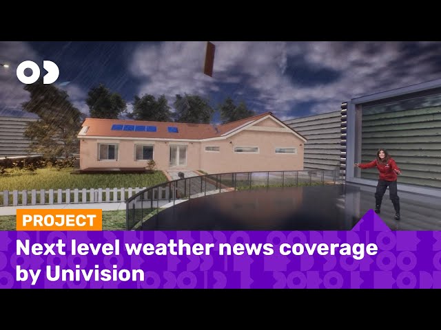 Next Level Weather News Coverage from Univision with Zero Density's #VirtualProduction Tools