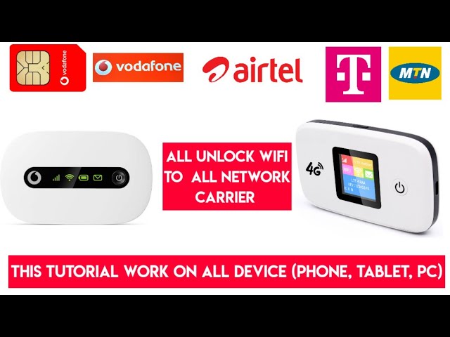 How To Unlock WI-FI Pocket Router To All Network Carrier/Huawei,Vodafone wifi Free Unlock To Any SIM
