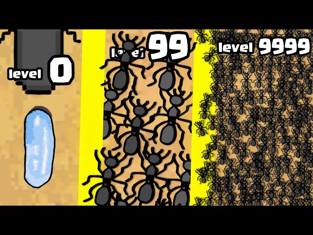 I created THE STRONGEST 9999+ ANT ARMY in Pocket Ants: Colony Simulator