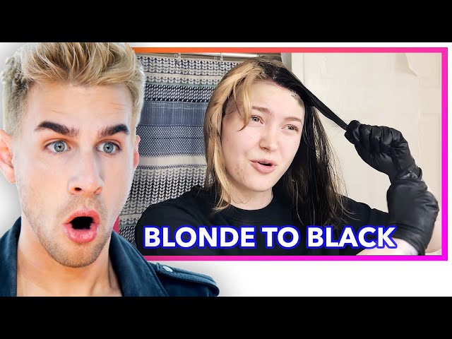 Hairdresser Reacts To People Dying Their Hair Blonde To Black