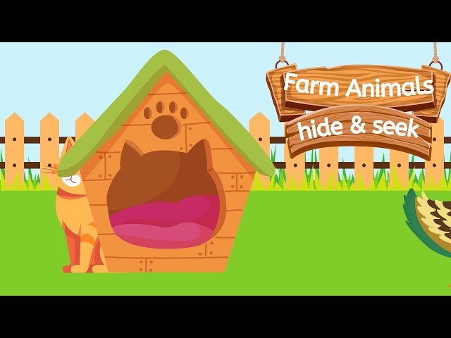Farm Animals for Kids | Animals Hide and Seek for Kids | Guess the Animals