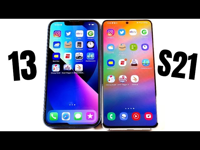 iPhone 13 vs Galaxy S21 Speed Test!