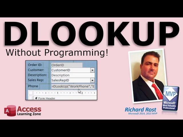 Microsoft Access DLOOKUP Without Programming