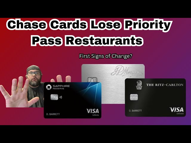 Chase & Priority Pass Restaurants | Don’t overreact. It’s FINE