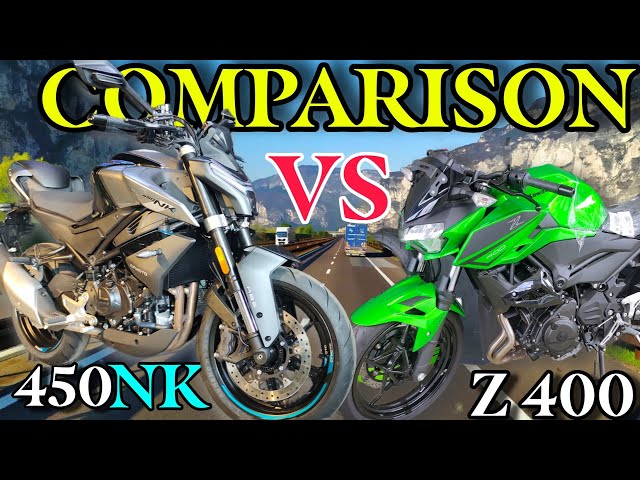 2024 CFMoto 450 NK vs 2023 Kawasaki Z400- Actual Unit Comparison Full Specs Features Price