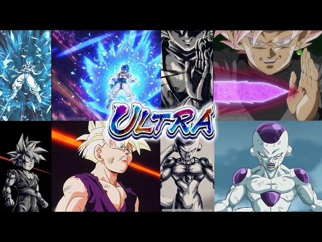 ALL ULTRA INK BRUSH ANIMATIONS References | Dragon Ball Legends